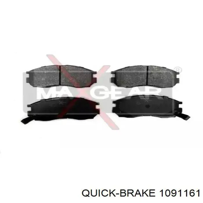 Комплект пружинок кріплення дискових колодок, передніх Quick Brake 1091161 ціна, від 4.05 USD
