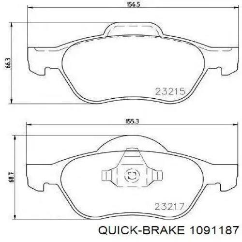 Купити 1091187 Quick Brake Пружинна засувка супорту