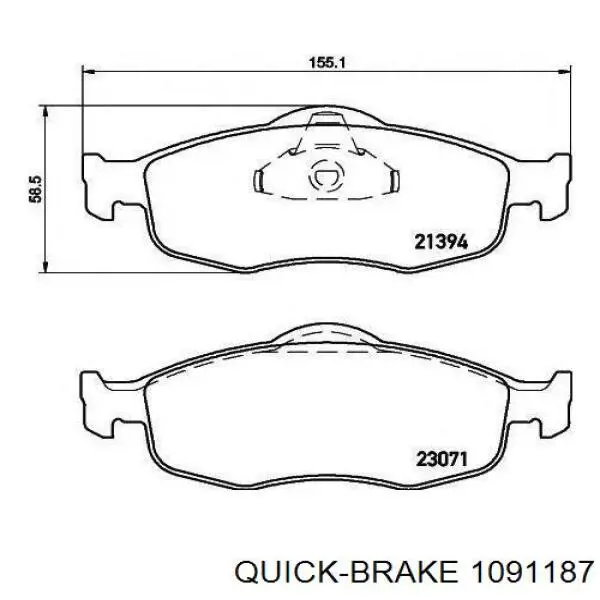 Пружинна засувка супорту Quick Brake 1091187 ціна, від 3.18 USD
