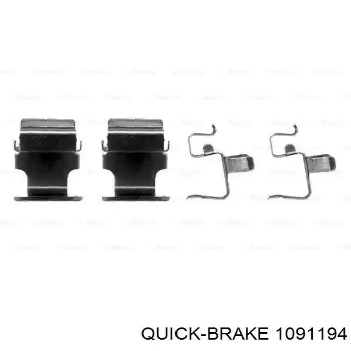Комплект пружинок кріплення дискових колодок, передніх Quick Brake 1091194 ціна, від 5.91 USD