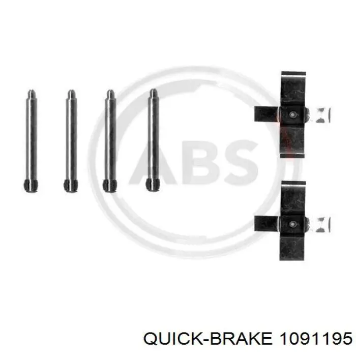 Ремкомплект гальмівних колодок 1091195 Quick Brake