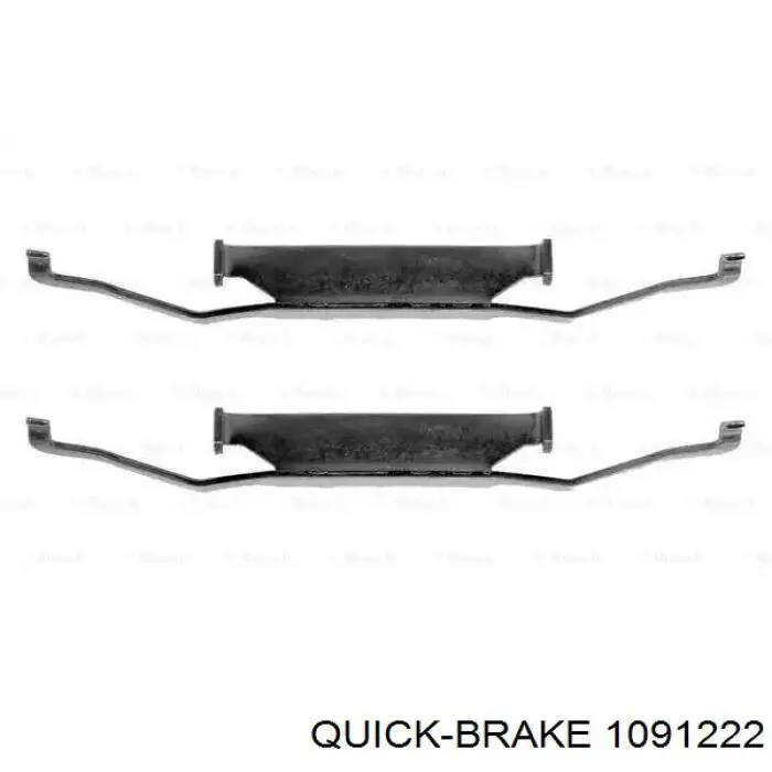 1091222 Quick Brake Комплект пружинок кріплення дискових колодок, передніх