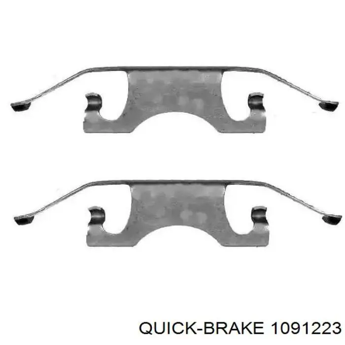 1091223 Quick Brake комплект пружинок кріплення дискових колодок, передніх