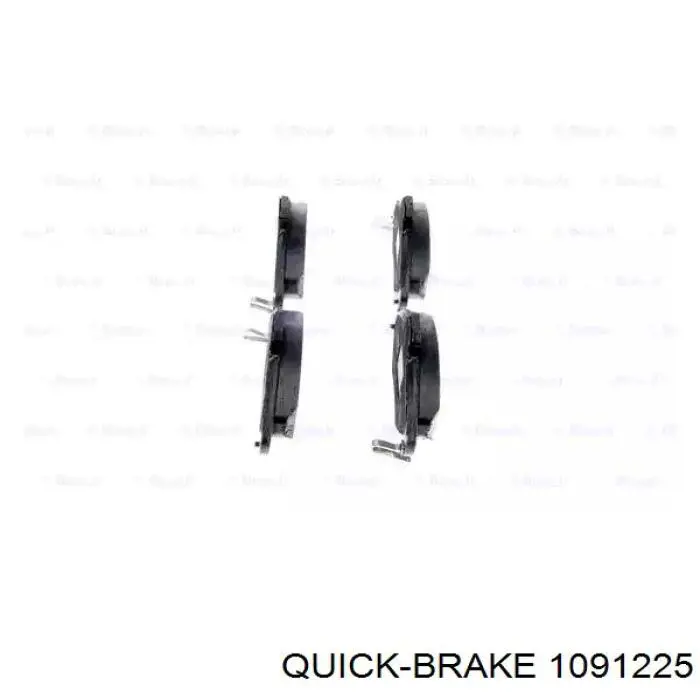 Ремкомплект гальмівних колодок Quick Brake 1091225 ціна, від 5.09 USD