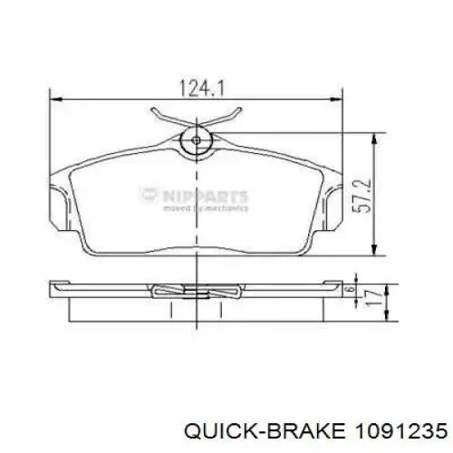  Quick Brake 1091235 ціна, від 4.53 USD