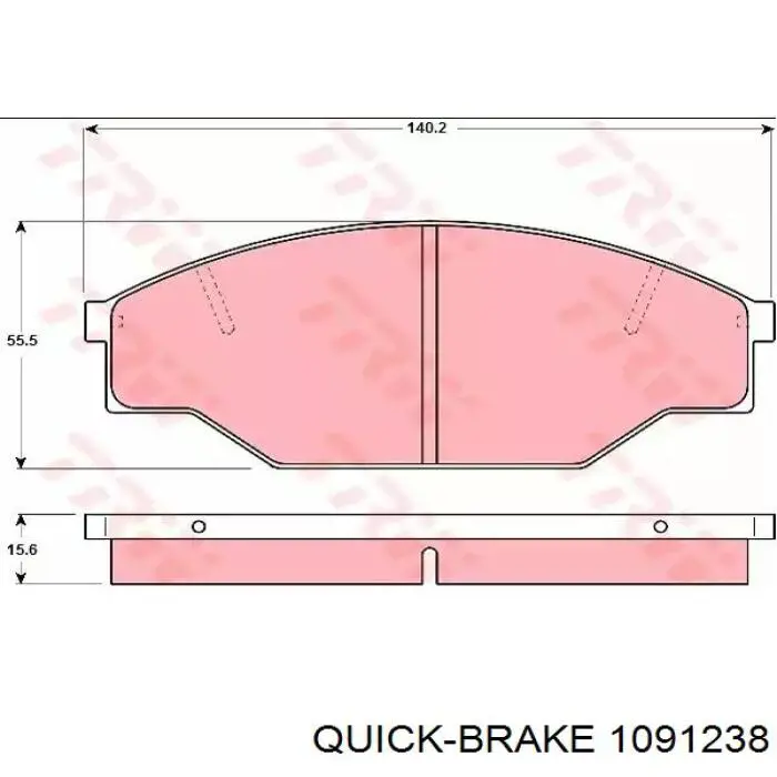 Купити 1091238 Quick Brake Ремкомплект гальмівних колодок