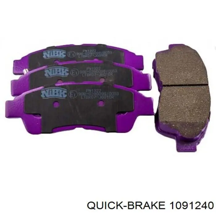 Комплект пружинок кріплення дискових колодок, передніх Quick Brake 1091240