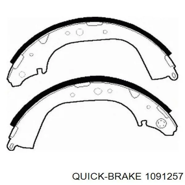 Купити 1091257 Quick Brake Комплект пружинок кріплення дискових колодок, передніх