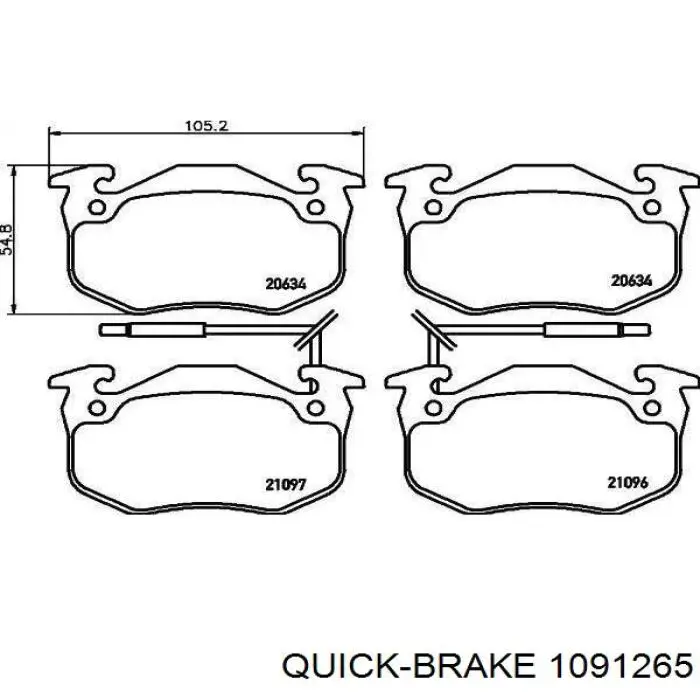 Купити 1091265 Quick Brake Пружинна засувка супорту