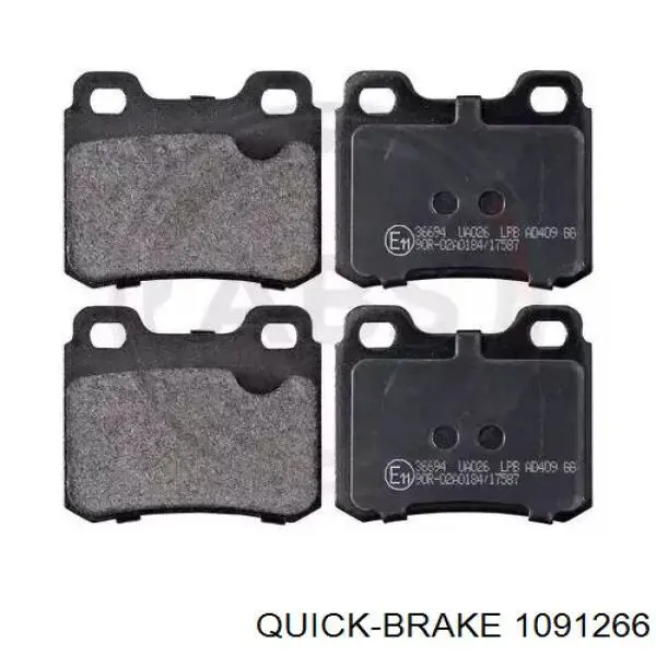 1091266 Quick Brake Ремкомплект торм. колодок