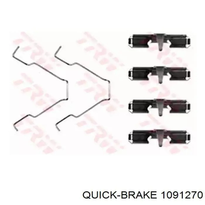 Ремкомплект гальмівних колодок 1091270 Quick Brake