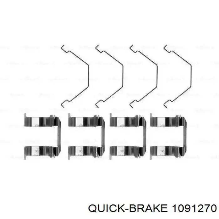 Ремкомплект гальмівних колодок Quick Brake 1091270