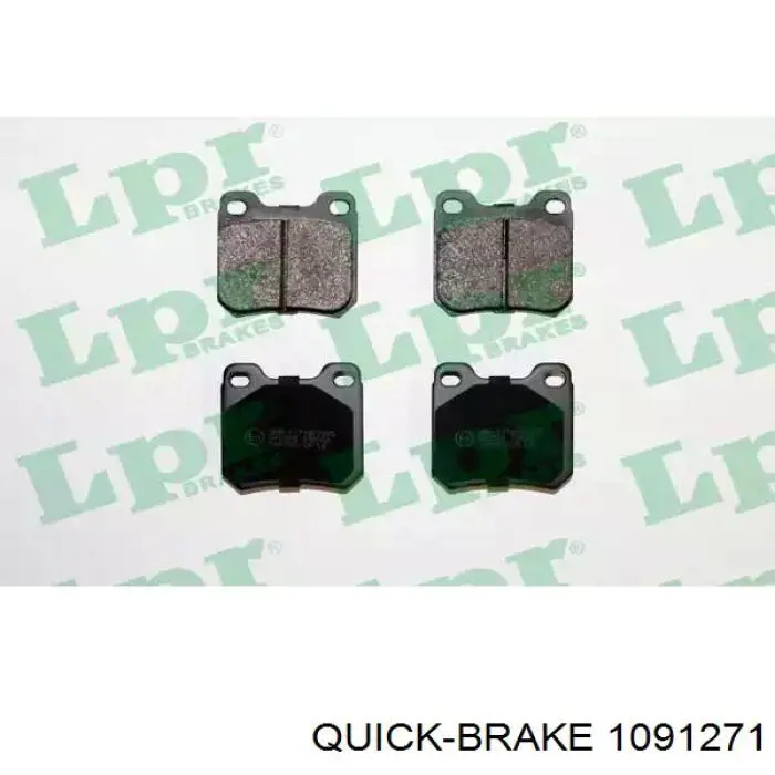 Ремкомплект гальмівних колодок 1091271 Quick Brake
