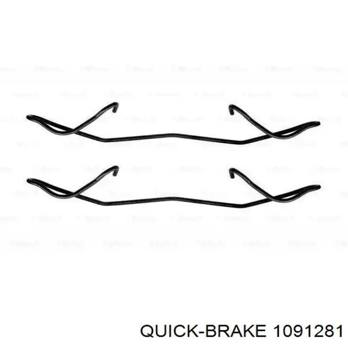 Комплект пружинок кріплення дискових колодок, передніх Quick Brake 1091281 ціна, від 5.50 USD