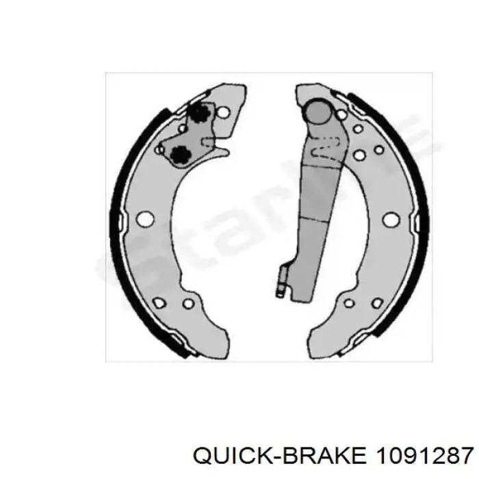 1091287 Quick Brake Комплект пружинок кріплення дискових колодок, передніх