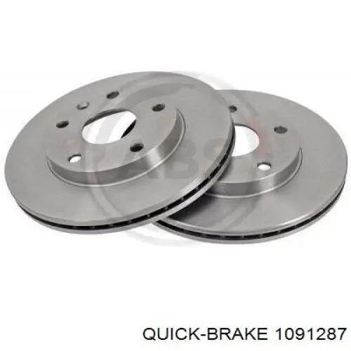 Комплект пружинок кріплення дискових колодок, передніх Quick Brake 1091287 ціна, від 4.52 USD