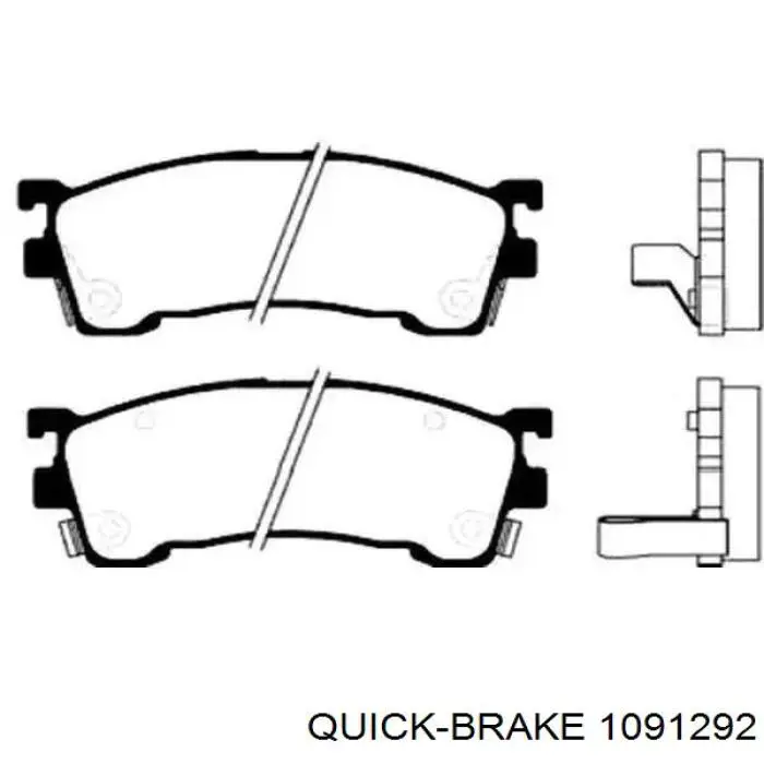 1091292 Quick Brake Комплект пружинок кріплення дискових колодок, передніх