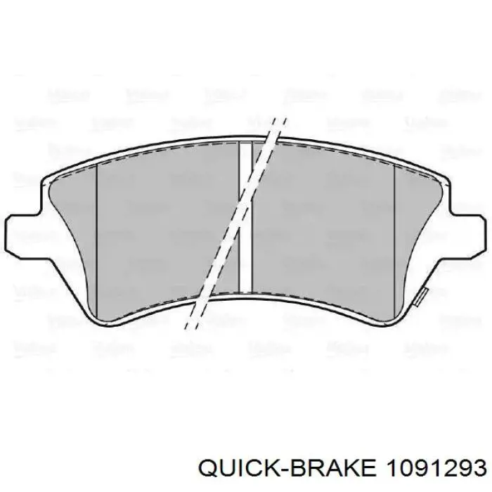 Комплект пружинок кріплення дискових колодок, передніх 1091293 Quick Brake