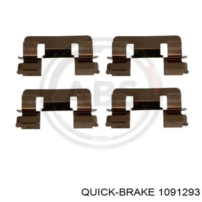 1091293 Quick Brake комплект пружинок кріплення дискових колодок, передніх