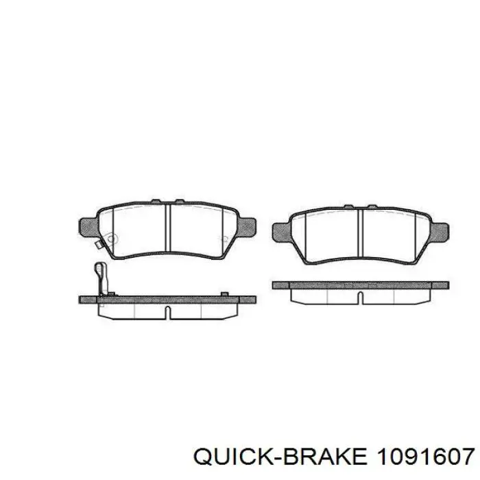 1091607 Quick Brake Передні гальмівні колодки