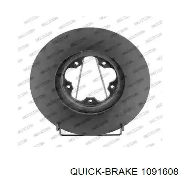 Комплект пружинок кріплення дискових колодок, задніх 1091608 Quick Brake