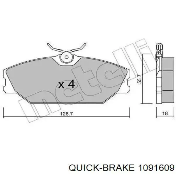 Купити 1091609 Quick Brake 