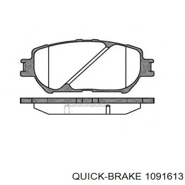 Ремкомплект передніх гальм 1091613 Quick Brake