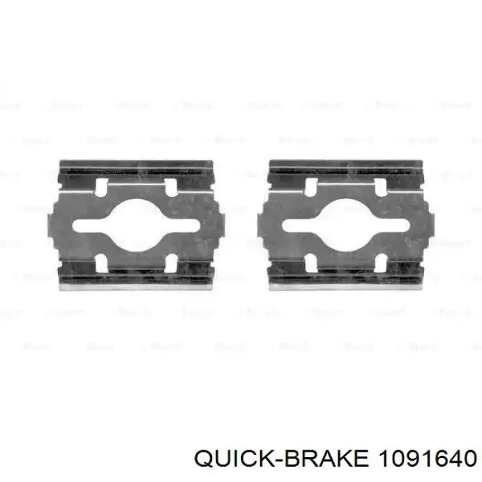 Комплект пружинок кріплення дискових колодок, задніх Quick Brake 1091640