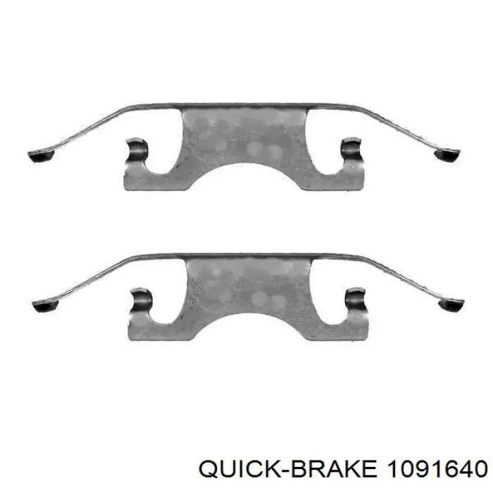 1091640 Quick Brake комплект пружинок кріплення дискових колодок, задніх