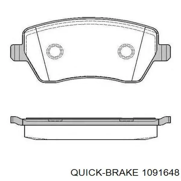 Комплект пружинок кріплення дискових колодок, передніх 1091648 Quick Brake