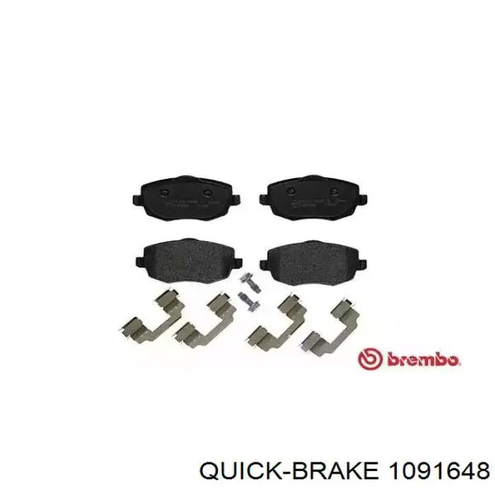 Купити 1091648 Quick Brake Комплект пружинок кріплення дискових колодок, передніх