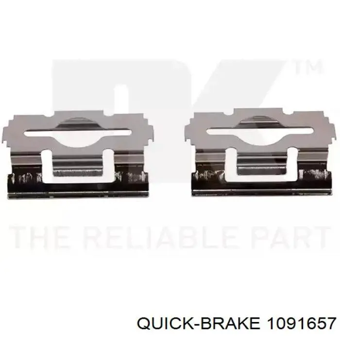 1091657 Quick Brake комплект пружинок кріплення дискових колодок, передніх
