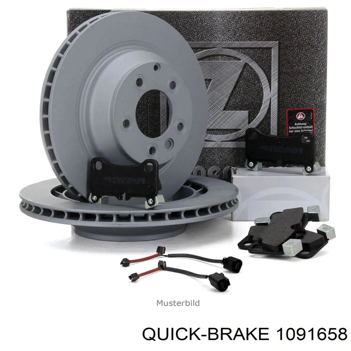 Купити 1091658 Quick Brake Комплект пружинок кріплення дискових колодок, передніх