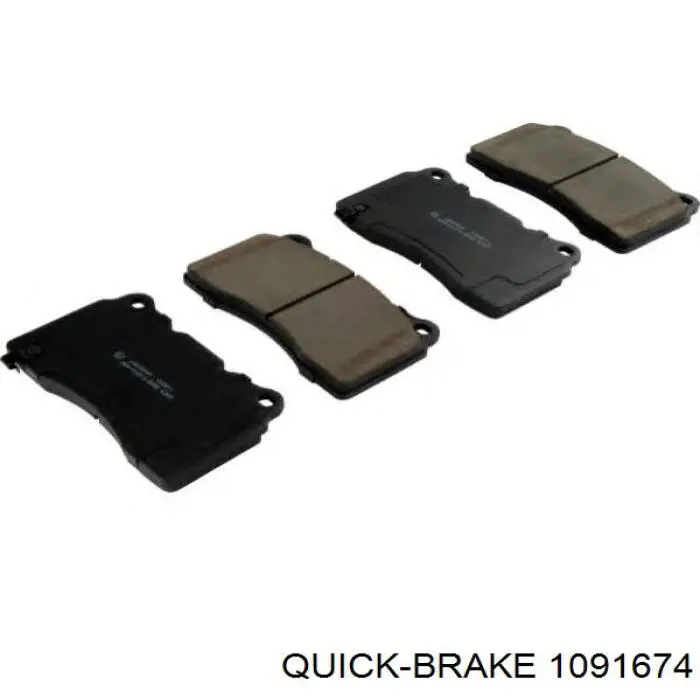 1091674 Quick Brake Комплект пружинок кріплення дискових колодок, передніх