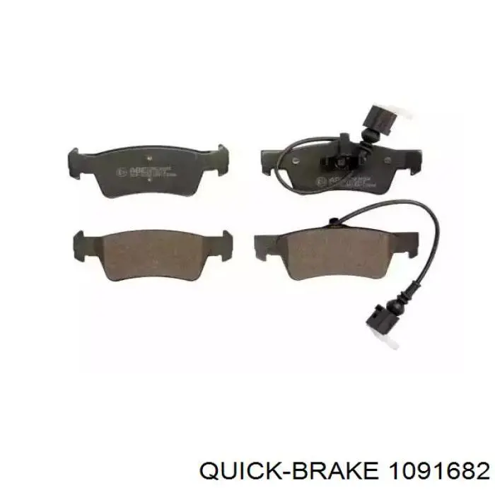 1091682 Quick Brake комплект пружинок кріплення дискових колодок, задніх