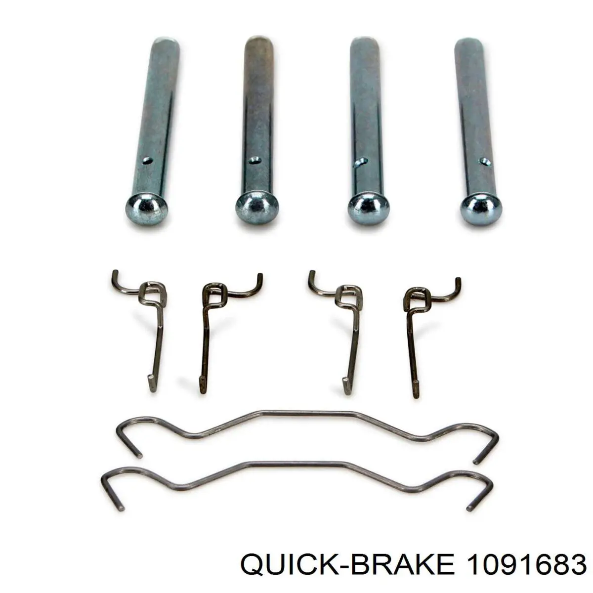1091683 Quick Brake комплект пружинок кріплення дискових колодок, задніх