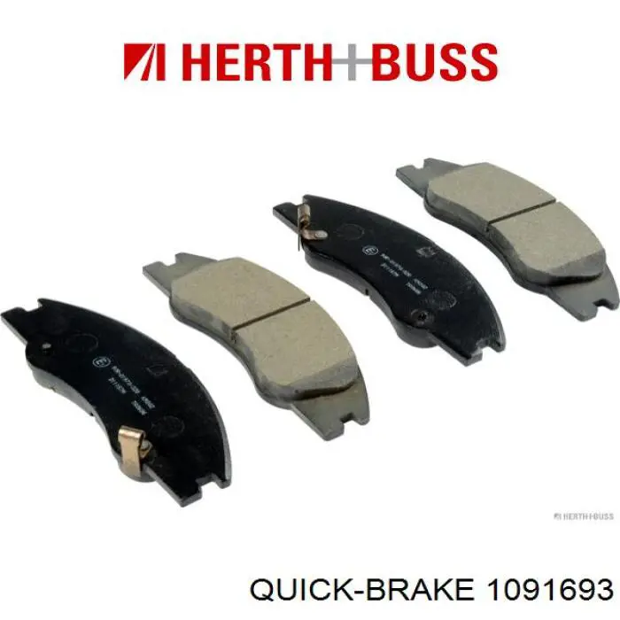 Комплект пружинок кріплення дискових колодок, передніх Quick Brake 1091693 ціна, від 4.23 USD