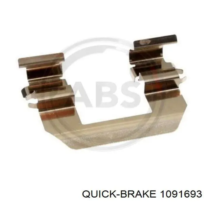 1091693 Quick Brake Комплект пружинок кріплення дискових колодок, передніх
