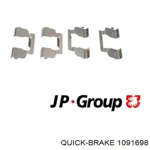 Комплект пружинок кріплення дискових колодок, передніх Quick Brake 1091698 ціна, від 4.00 USD