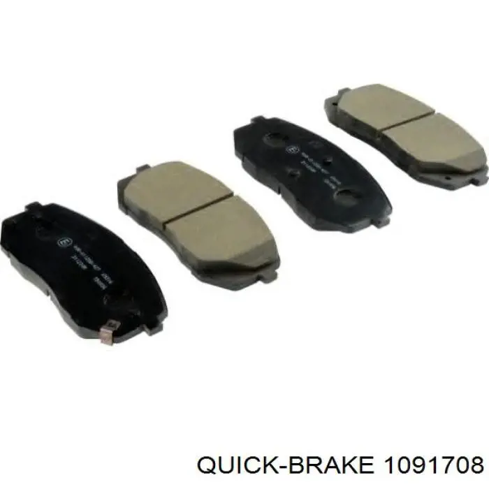Комплект пружинок кріплення дискових колодок, передніх 1091708 Quick Brake