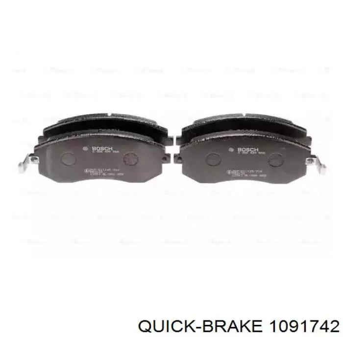 Комплект пружинок кріплення дискових колодок, передніх 1091742 Quick Brake