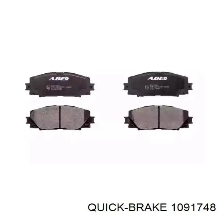 Комплект пружинок кріплення дискових колодок, передніх 1091748 Quick Brake