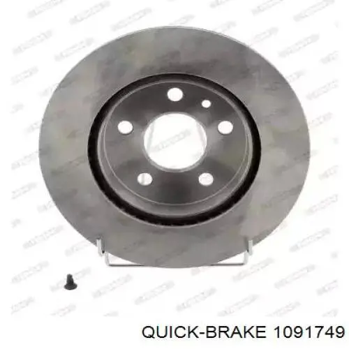 Пластина протискрипна кріплення гальмівної колодки, задня Quick Brake 1091749 ціна, від 3.59 USD