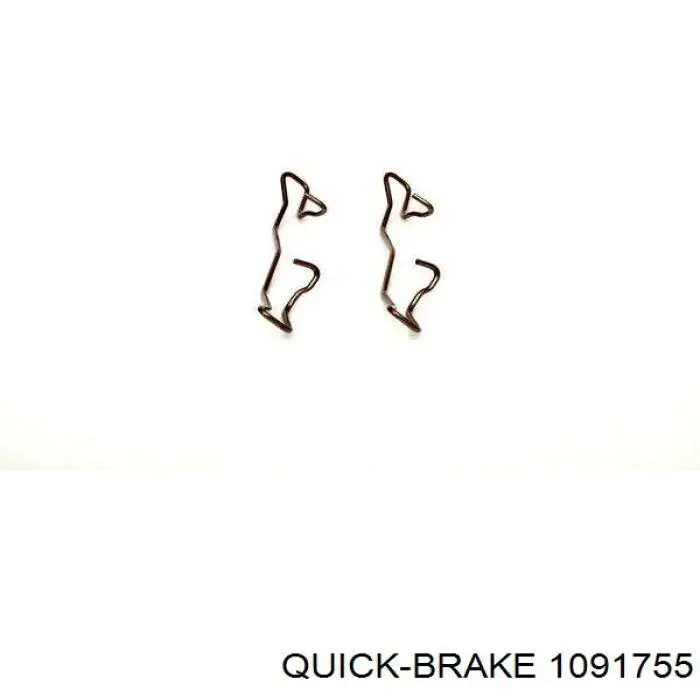 Комплект пружинок кріплення дискових колодок, задніх Quick Brake 1091755 ціна, від 2.50 USD