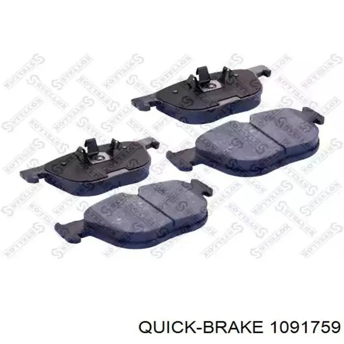 1091759 Quick Brake Комплект пружинок кріплення дискових колодок, передніх