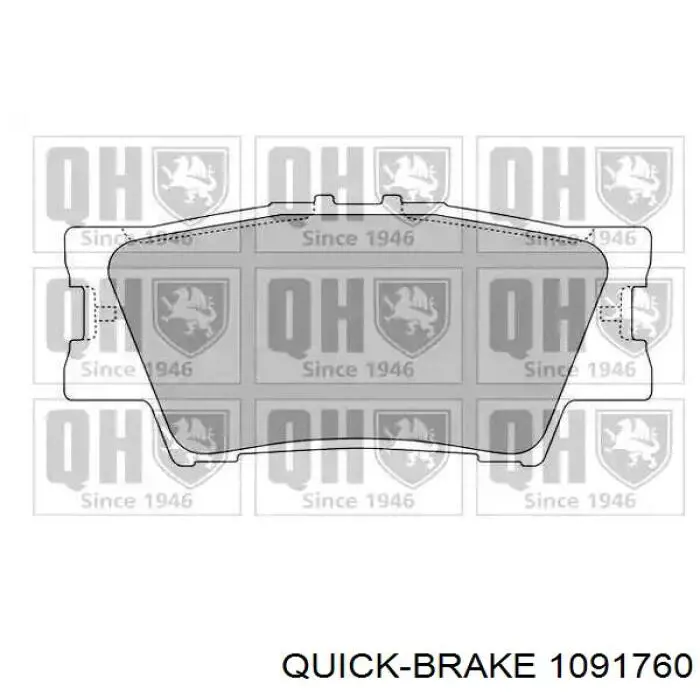 Комплект пружинок кріплення дискових колодок, задніх Quick Brake 1091760 ціна, від 5.80 USD