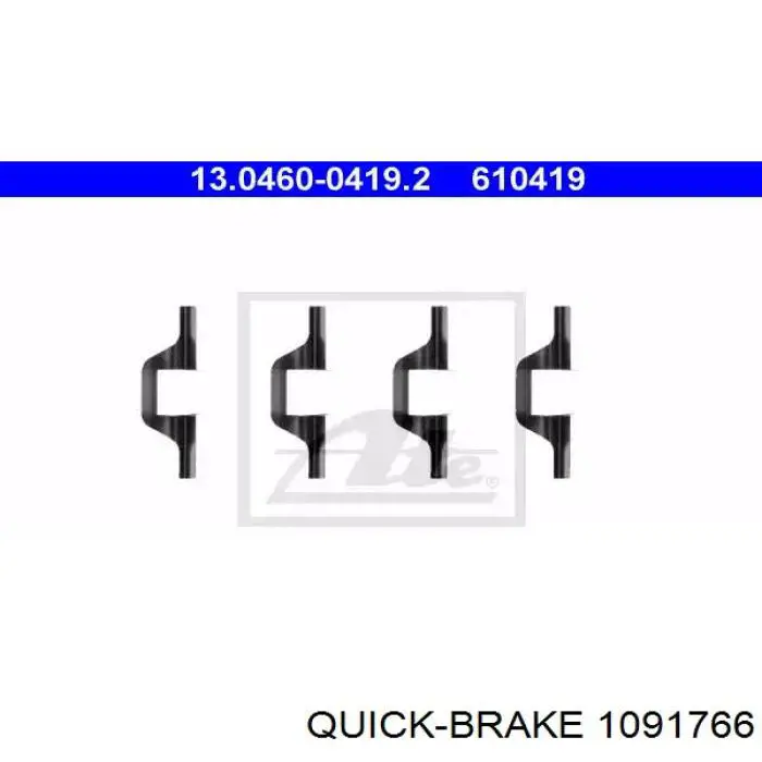 13046005172 ATE Ремкомплект торм. колодок
