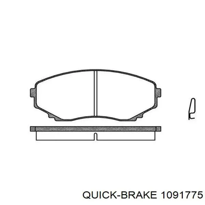 1091775 Quick Brake Комплект пружинок кріплення дискових колодок, передніх