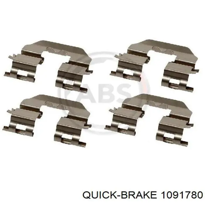 1091780 Quick Brake Комплект пружинок кріплення дискових колодок, задніх