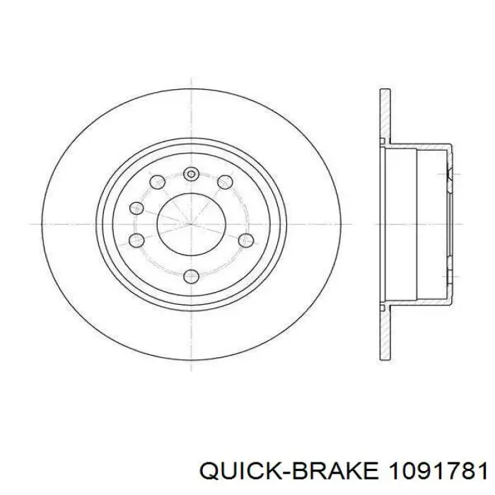 Комплект пружинок кріплення дискових колодок, задніх Quick Brake 1091781 ціна, від 4.52 USD